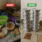 Contenants Aluminium avec Couvercles – Pour pâtes, placali, condiments & cuisson vapeur
