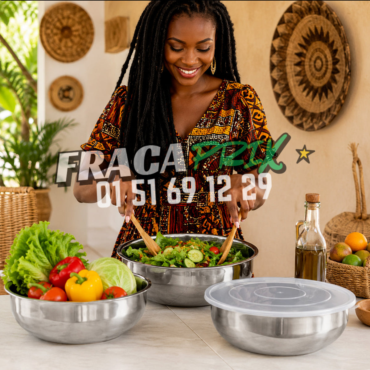 Steelbox Saladier 5L en acier inoxydable