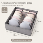 Organisateur de tiroir pour soutiens-gorge et petits vêtements