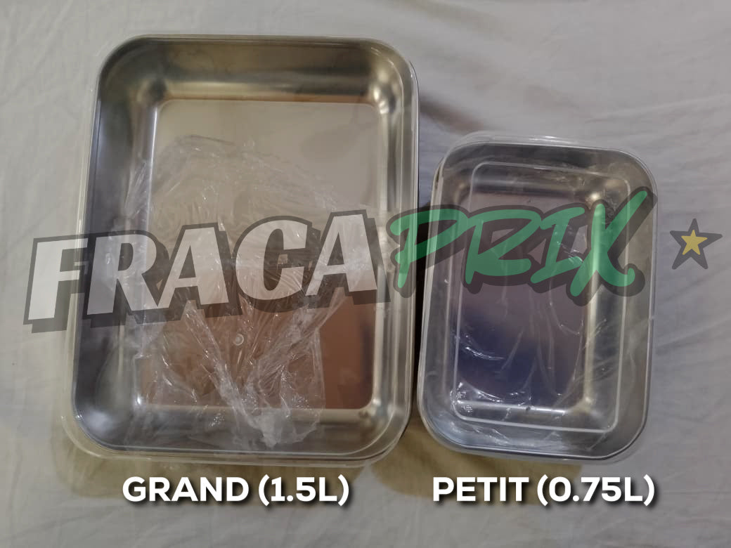 SteelBox™ 1.5L – Remplacez le plastique toxique par l'Inox de qualité alimentaire